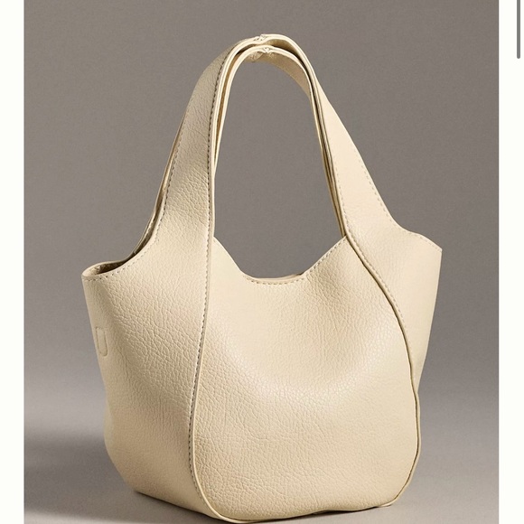 The Sonia Mini Slouchy Tote Bag Anthropologie Cream Tote Bag - Picture 1 of 3